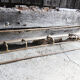 Old brass wall coat rack