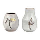 2 vintage mini vases, scheurich, collectable mid century ceramics