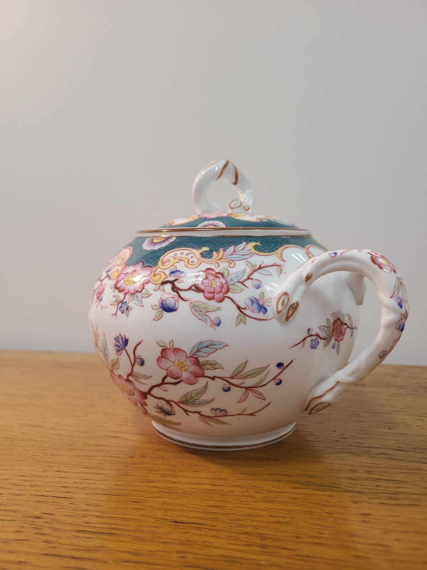 Sarreguemines porcelaine - sucrier modèle minton