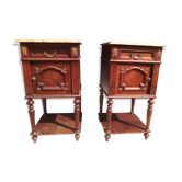 Pair of old bedsides