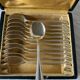 12 silver-plated metal ice cream spoons Ercuis, Toledo model