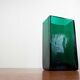 Minimalist mid-century glass block vase by Finncristall, Finland, 1960s.