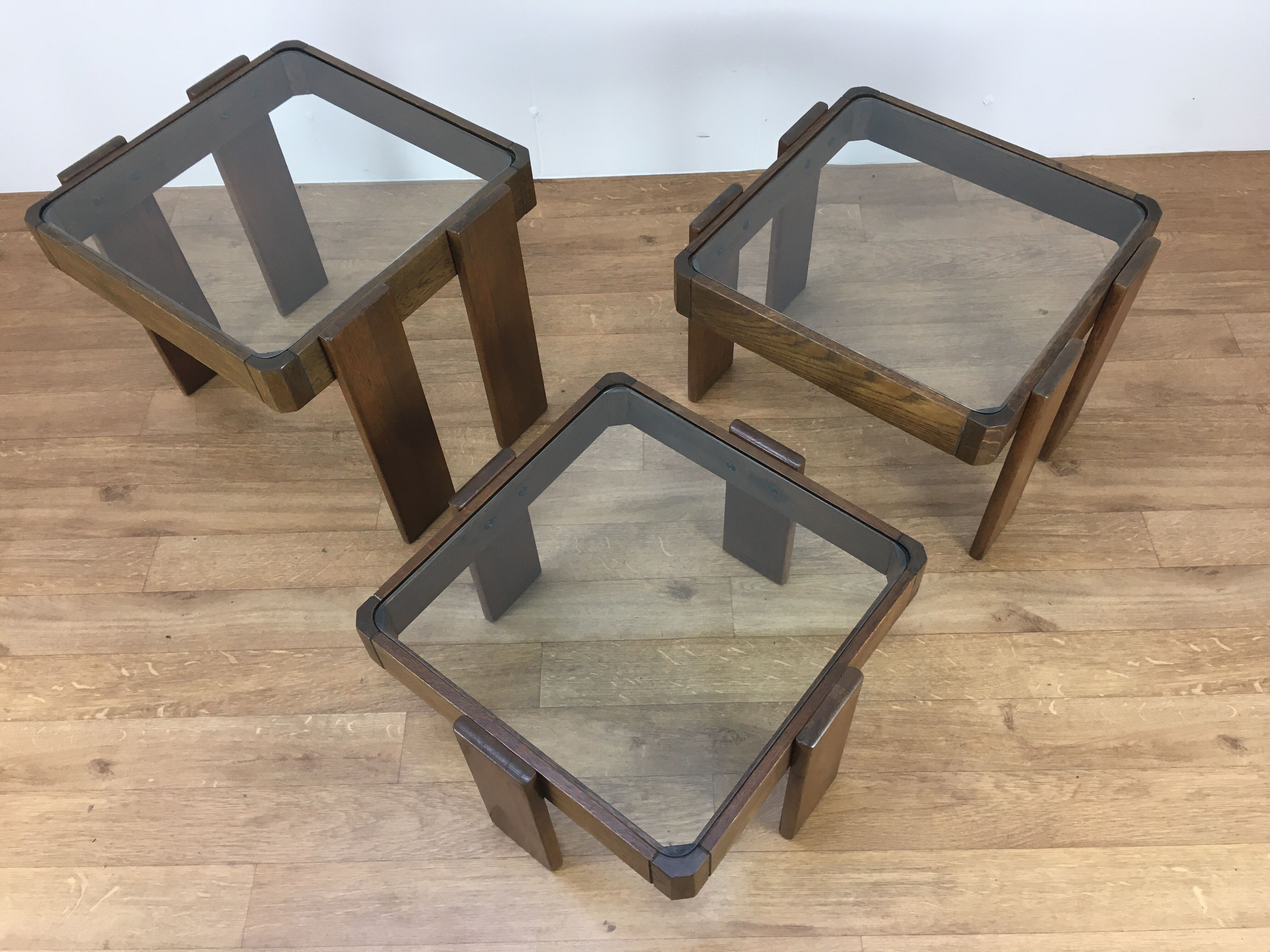 3 trundle tables by Gianfranco Frattini 1960, Italian design