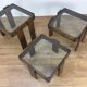 3 trundle tables by Gianfranco Frattini 1960, Italian design