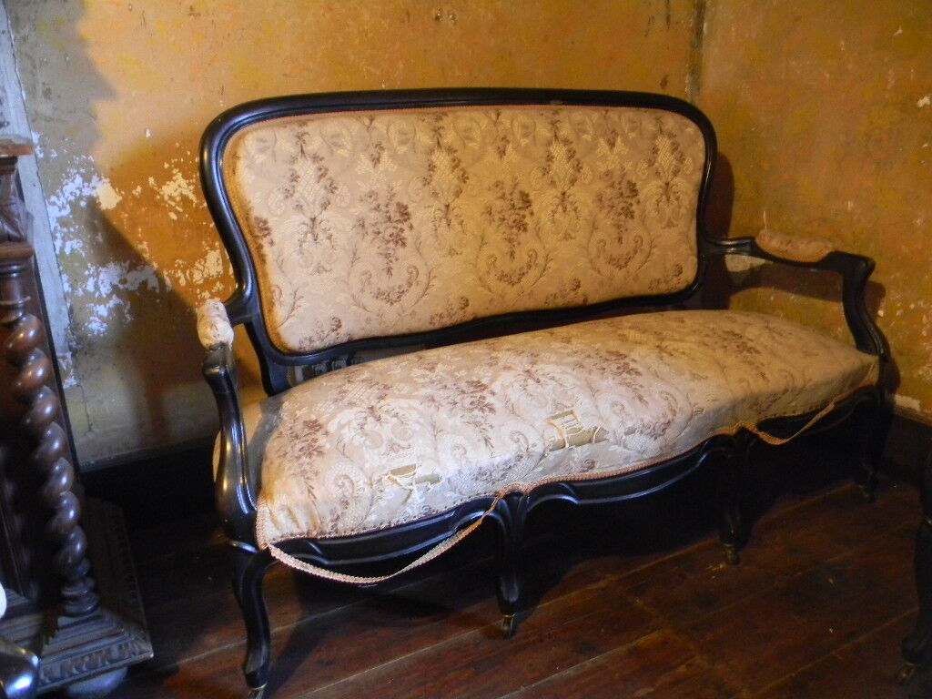 Bench and chairs style Napoleon III