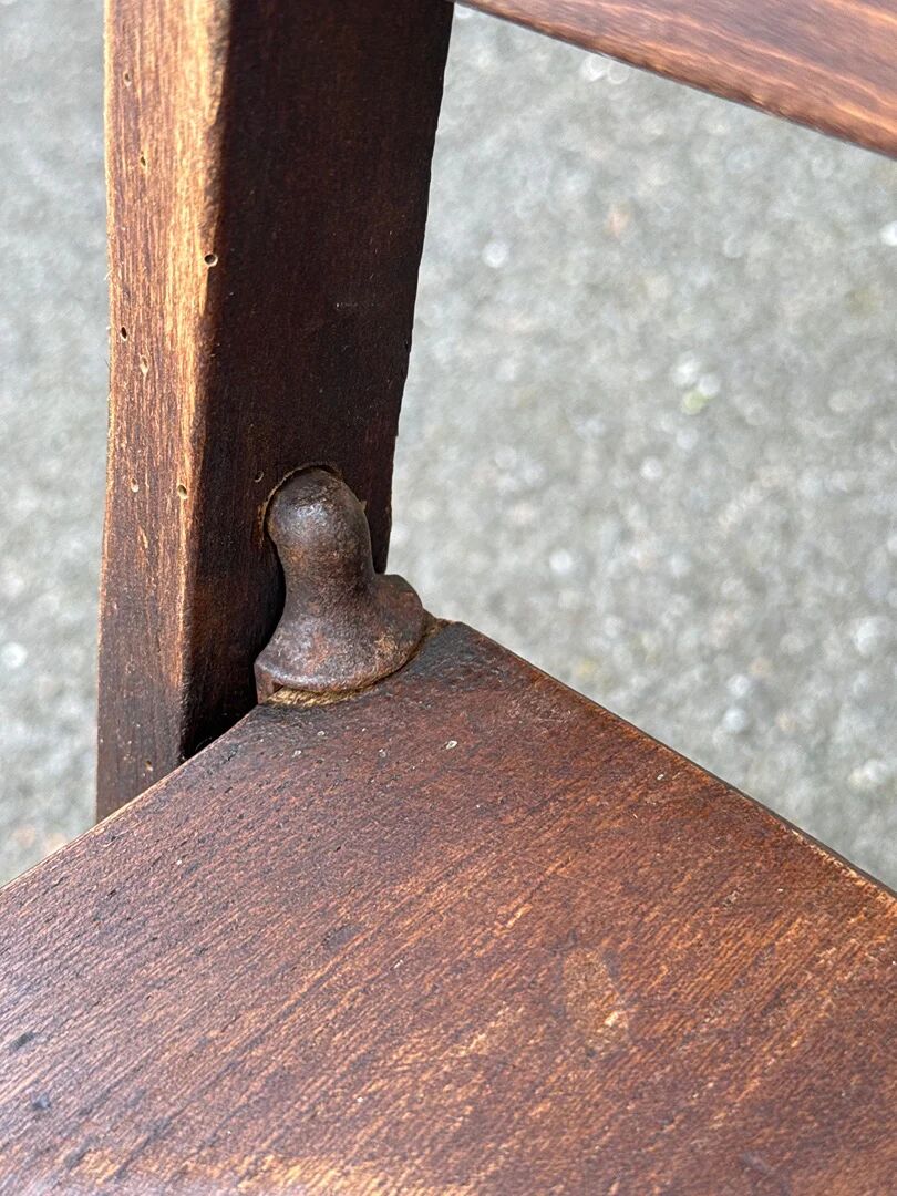Folding chair – Vintage – Furniture – Patinated wood