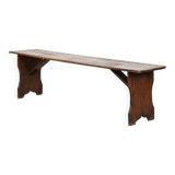 Timeless and characterful antique English hallway bench / bench for the dining table made of pinewood