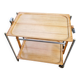 Vintage Textable folding rolling serving cart from the 1960s-70s