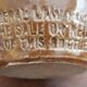 Pichet grès années 60/70 " Federal law forbids sale. Or reuse of this bottles "