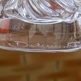 Set of 6 crystal liqueur glasses by daum. sorcy model.