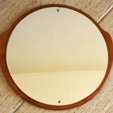 Fins teak mirror 1960s  51x48cm