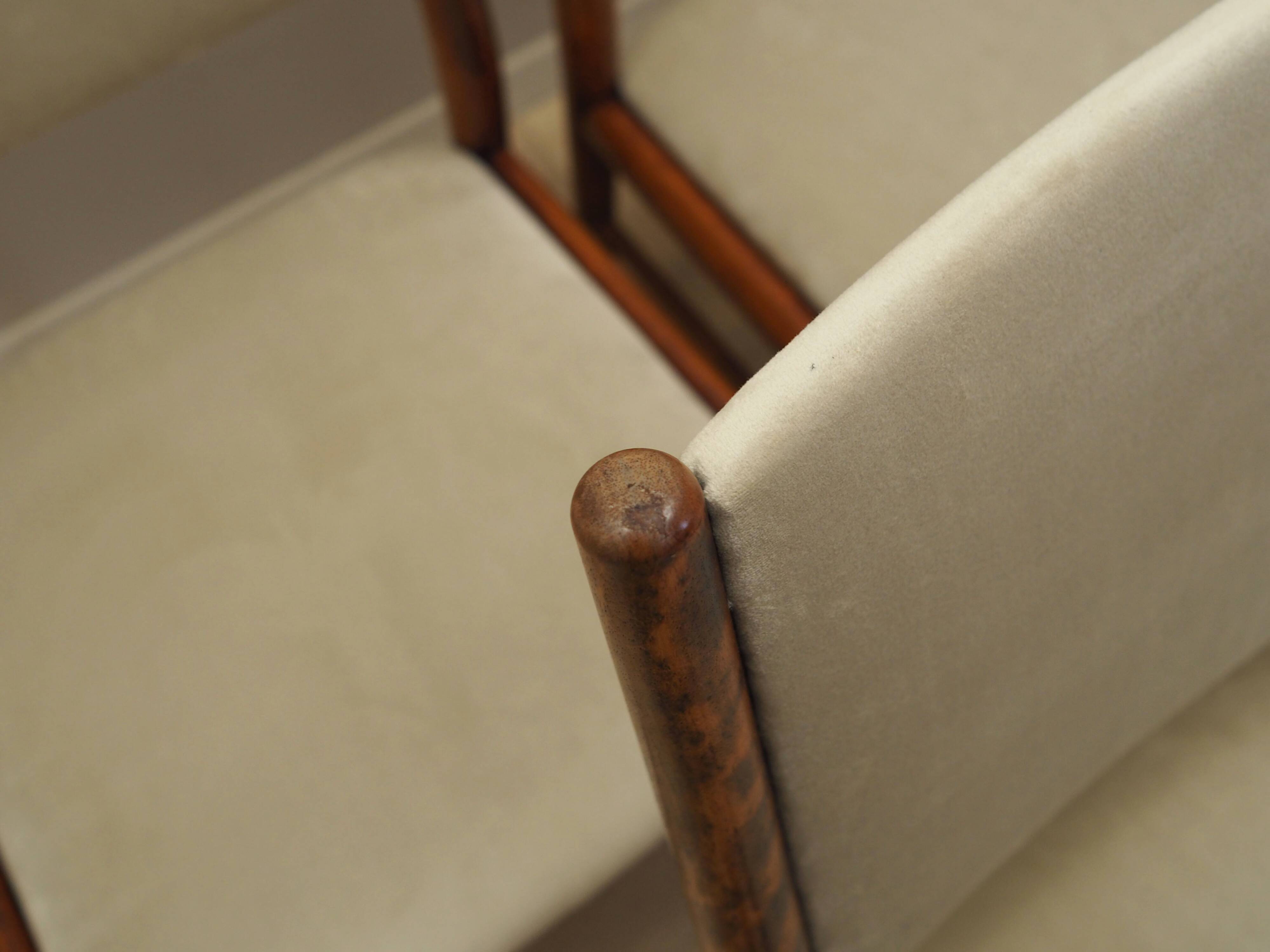 Ensemble de six chaises en acajou, design danois, années 1970, édition : Skovby Møbelfabrik