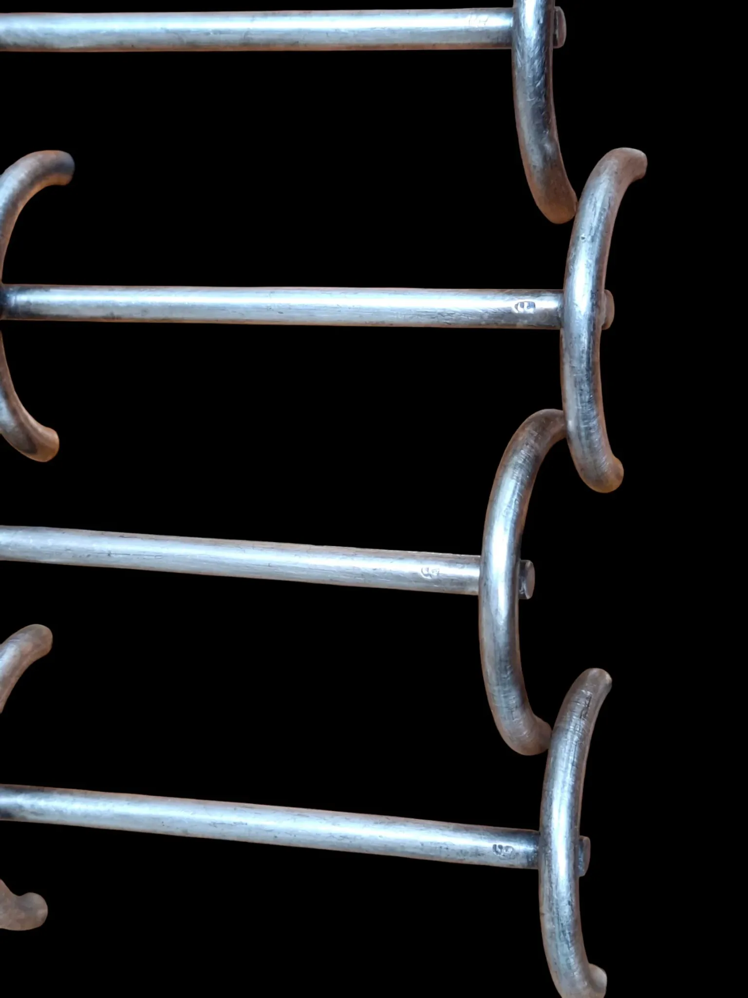 Set of silver-plated elephant knife rests