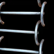 Set of silver-plated elephant knife rests