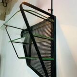 Wall shelf floor lamp