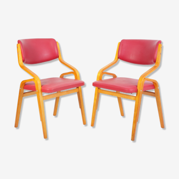 Set of 2 chairs by Ludvik Volak, 1970