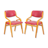 Set of 2 chairs by Ludvik Volak, 1970
