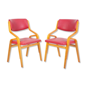 Set of 2 chairs by Ludvik Volak, 1970