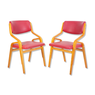 Paire de chaises par Ludvik Volak, vers 1970