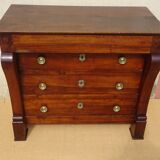Very old walnut chest of drawers.