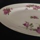 Oval porcelain serving dish decorated with roses MF Limoges