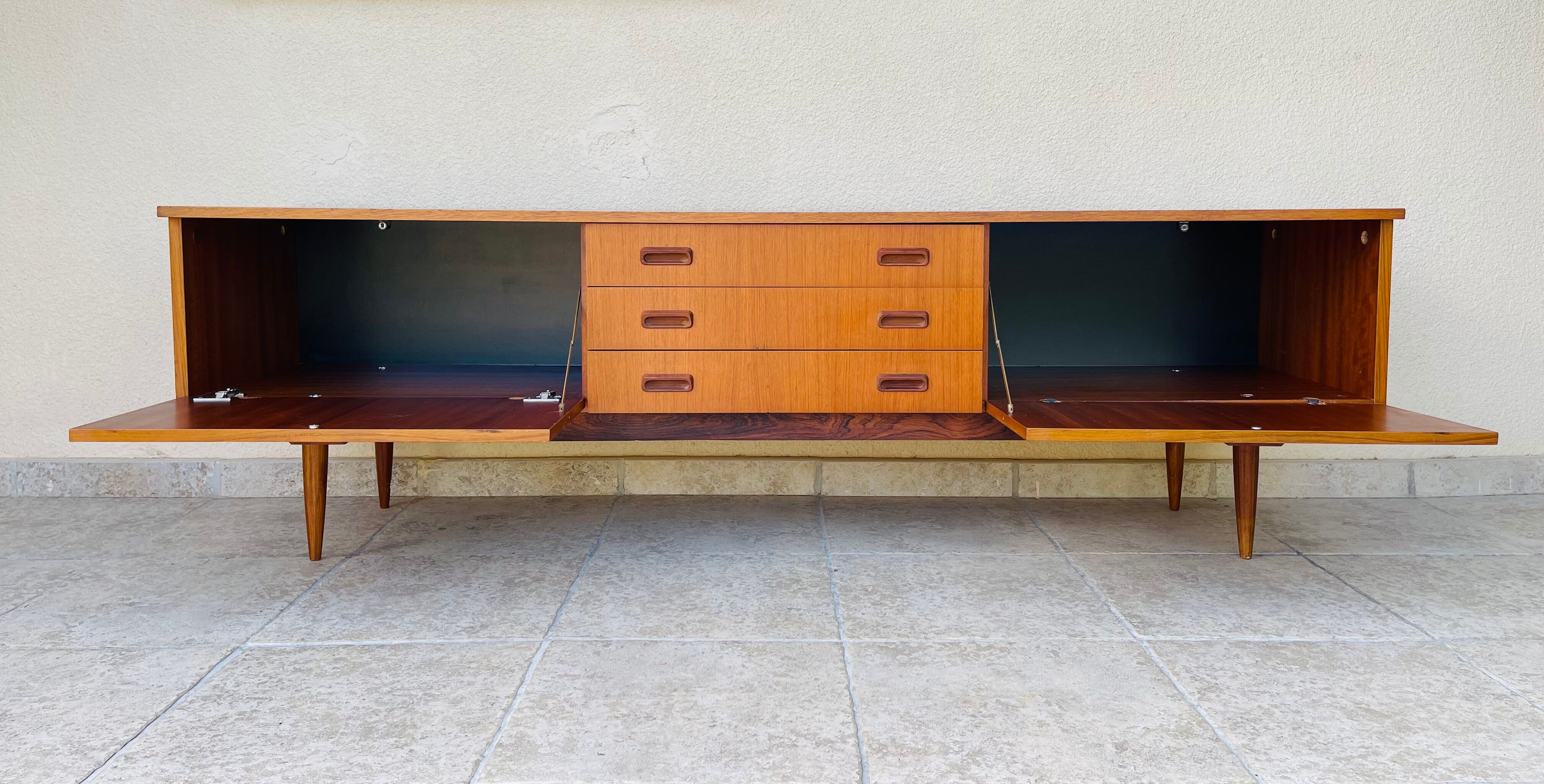 Scandinavian teak row