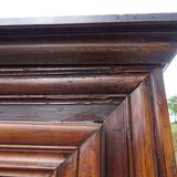 Louis XIII wardrobe in solid walnut