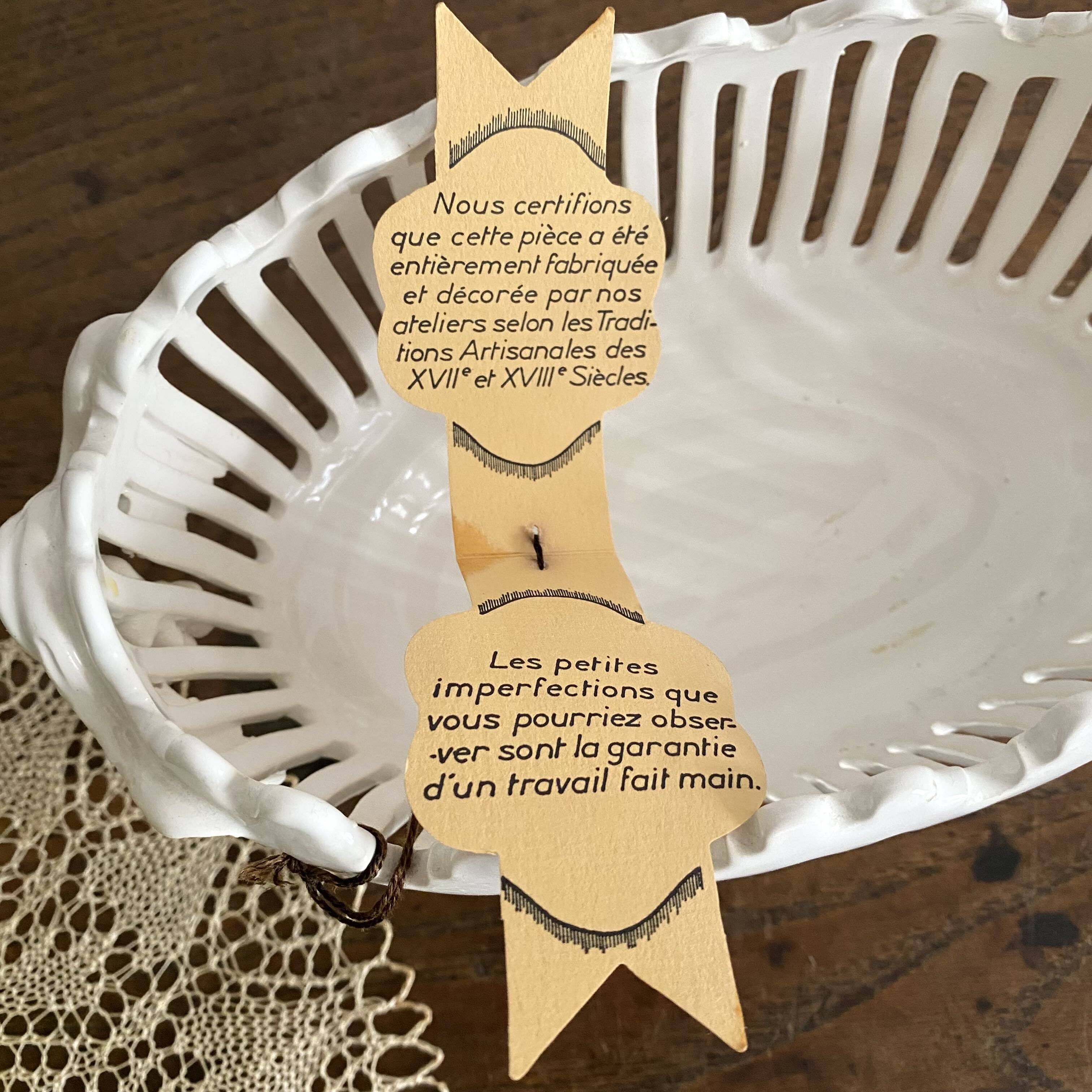 Malicorne Jules Moreau openwork basket