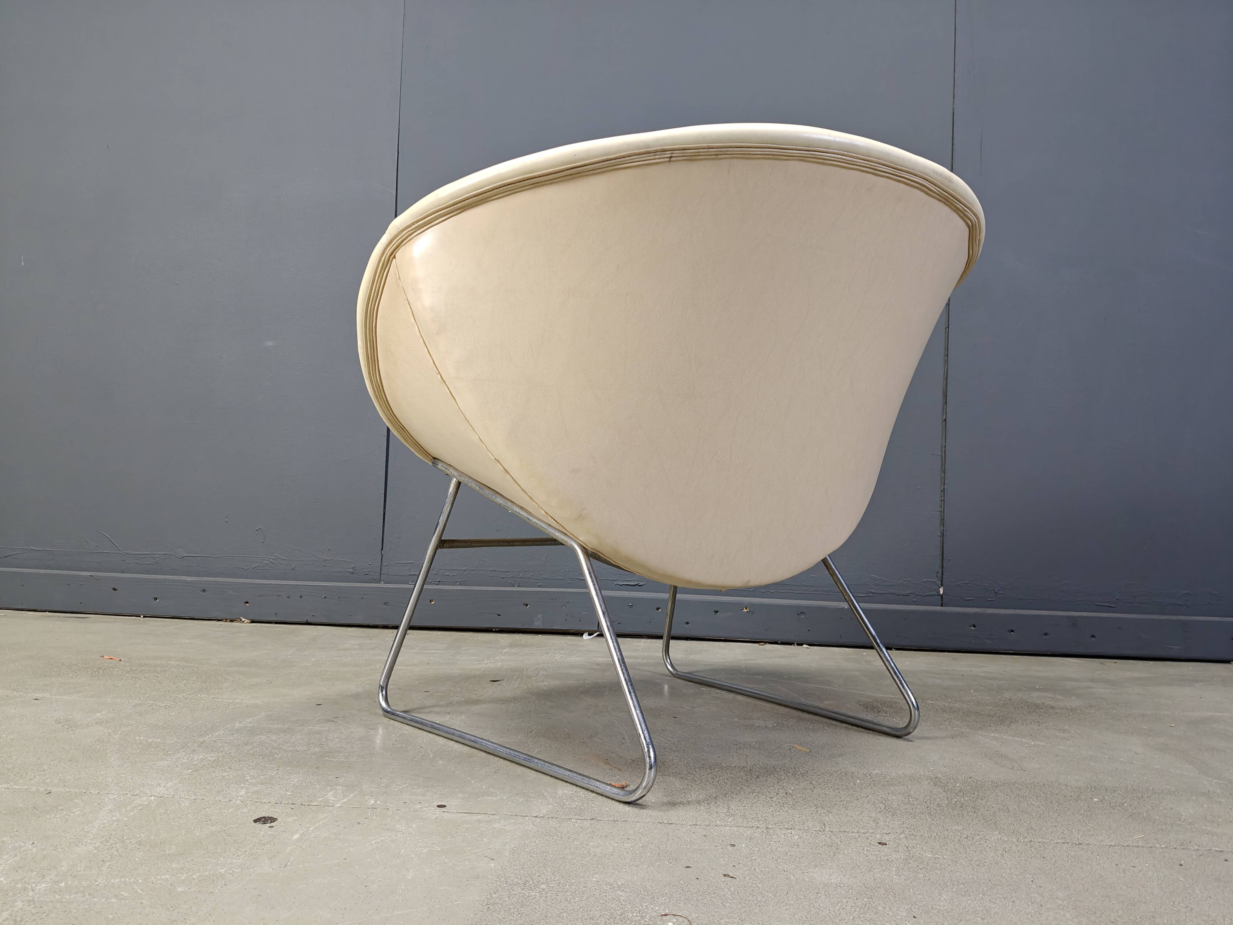Vintage cocco Chair by Rudolf Wolf for Rohé Noordwolde, 1960s