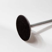 Set of 2 Stainless Steel Vintage Candle Holders, Silver Finish, Space Age Italian Design (1970s)