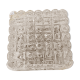 Vintage moulded glass ceiling light - 1970s