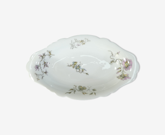 Raviers ovale en porcelaine de Limoges pour E. Bourgeois Paris