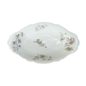 Raviers ovale en porcelaine de Limoges pour E. Bourgeois Paris