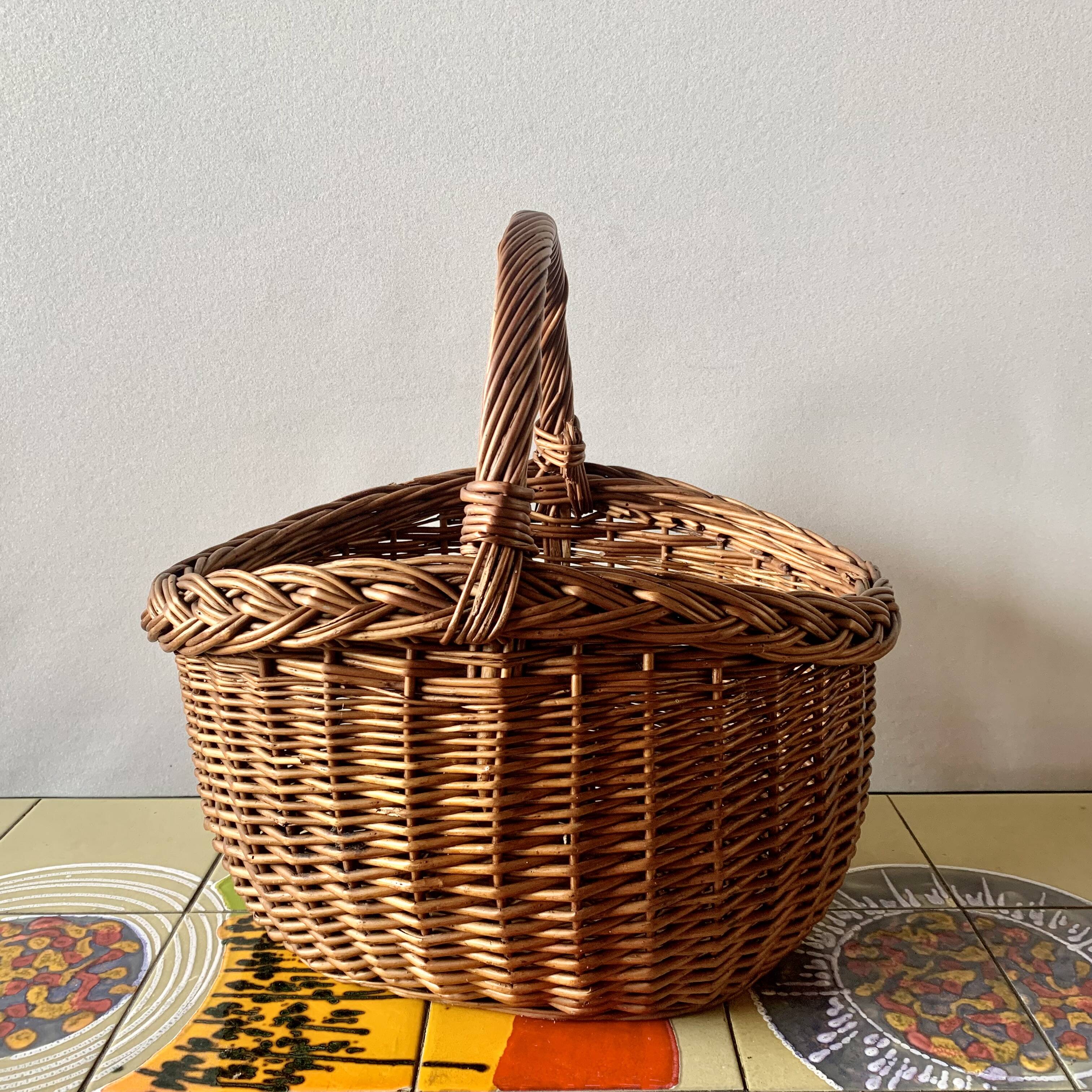 Vintage wicker basket