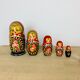 2 Russian dolls Matryoshka painted wood