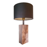 Lampe herbier vintage en grès année 70