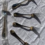 Set of 5 vintage Christofle forks
