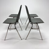 Ensemble de 4 chaises vintage Fantasia France années 1960