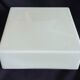 Square vintage opaline ceiling light fixture