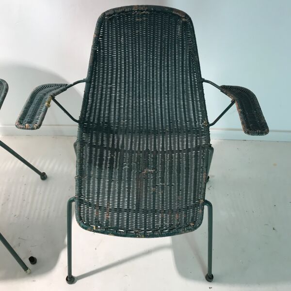 Chaises modele ''Le Panier'' par Gian Franco Legler