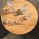 Raw wood coffee table