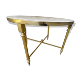 Vintage gold brass coffee table