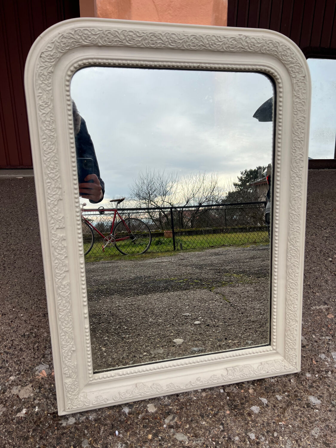 White Louis-Philippe mirror