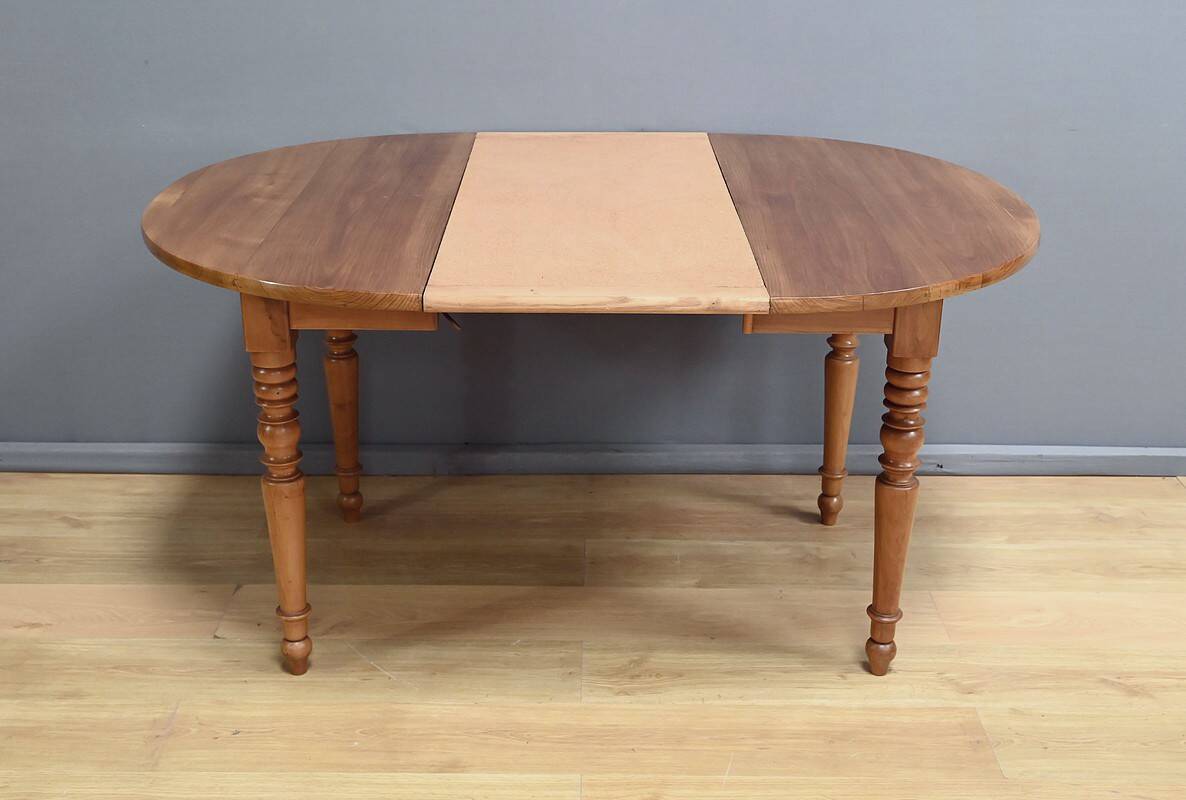 Cherrywood Extending Table, Louis-Philippe Style – 1900