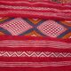 Handmade red Berber Kilim 203x109cm