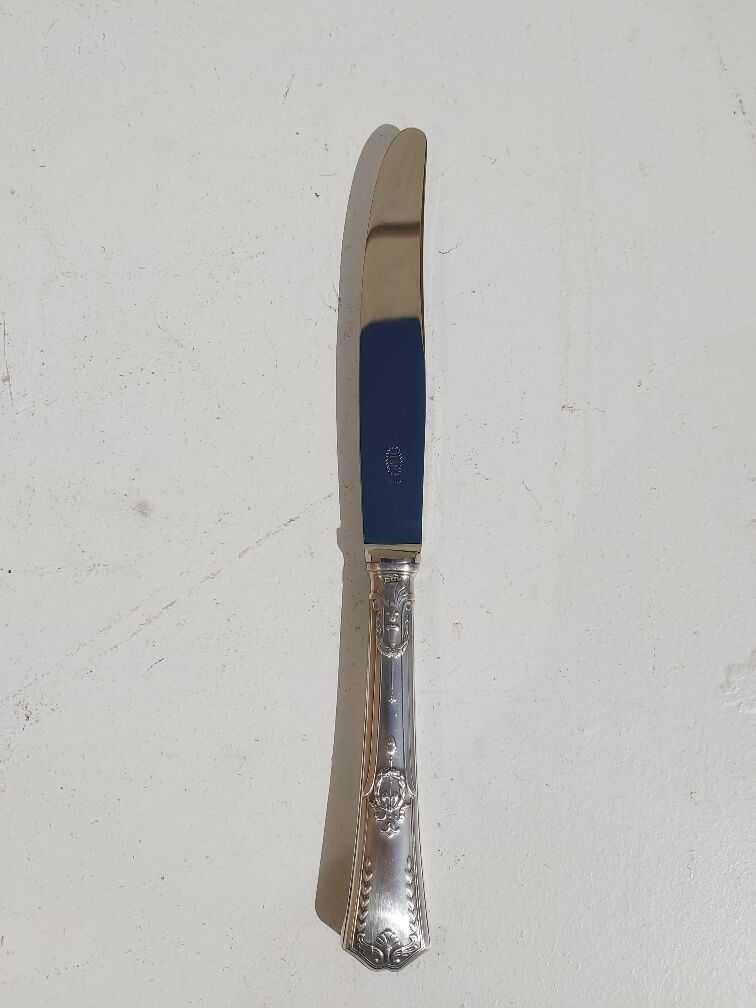 Set of 24 SFAM silver metal knives with stainless steel blades