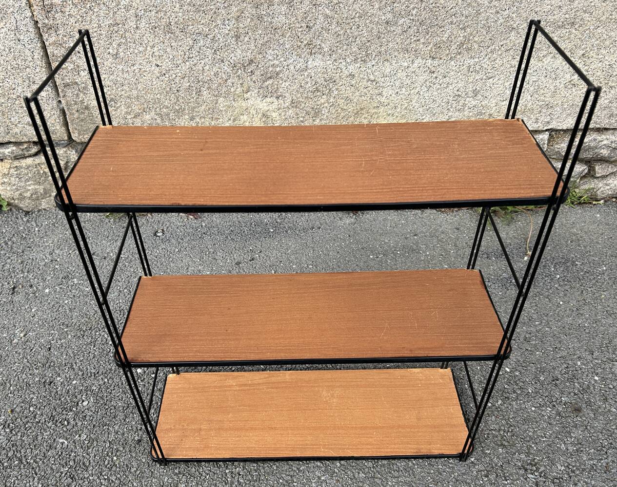 String wall shelf, vintage, 60s.