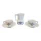 Duo of coffee cups in porcelain