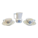 Duo of coffee cups in porcelain