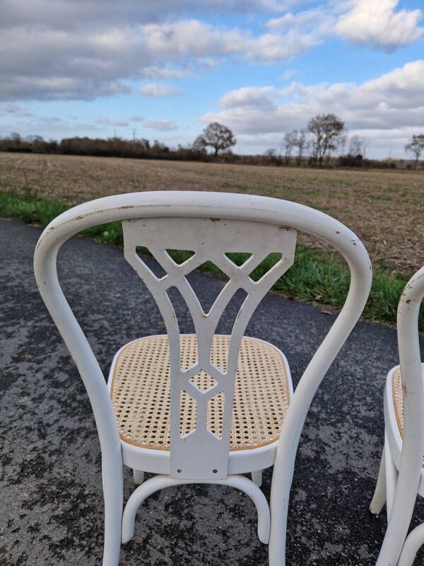 Lot de 4 chaises bistrot vintage